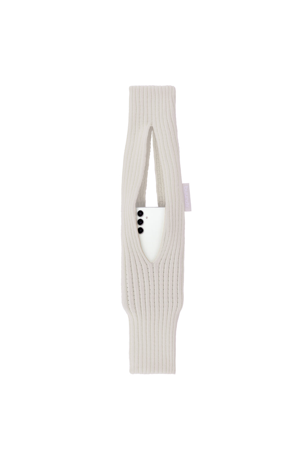 BUUNDY Universal 3D Knitted Phone Pocket | BEIGE SHORT