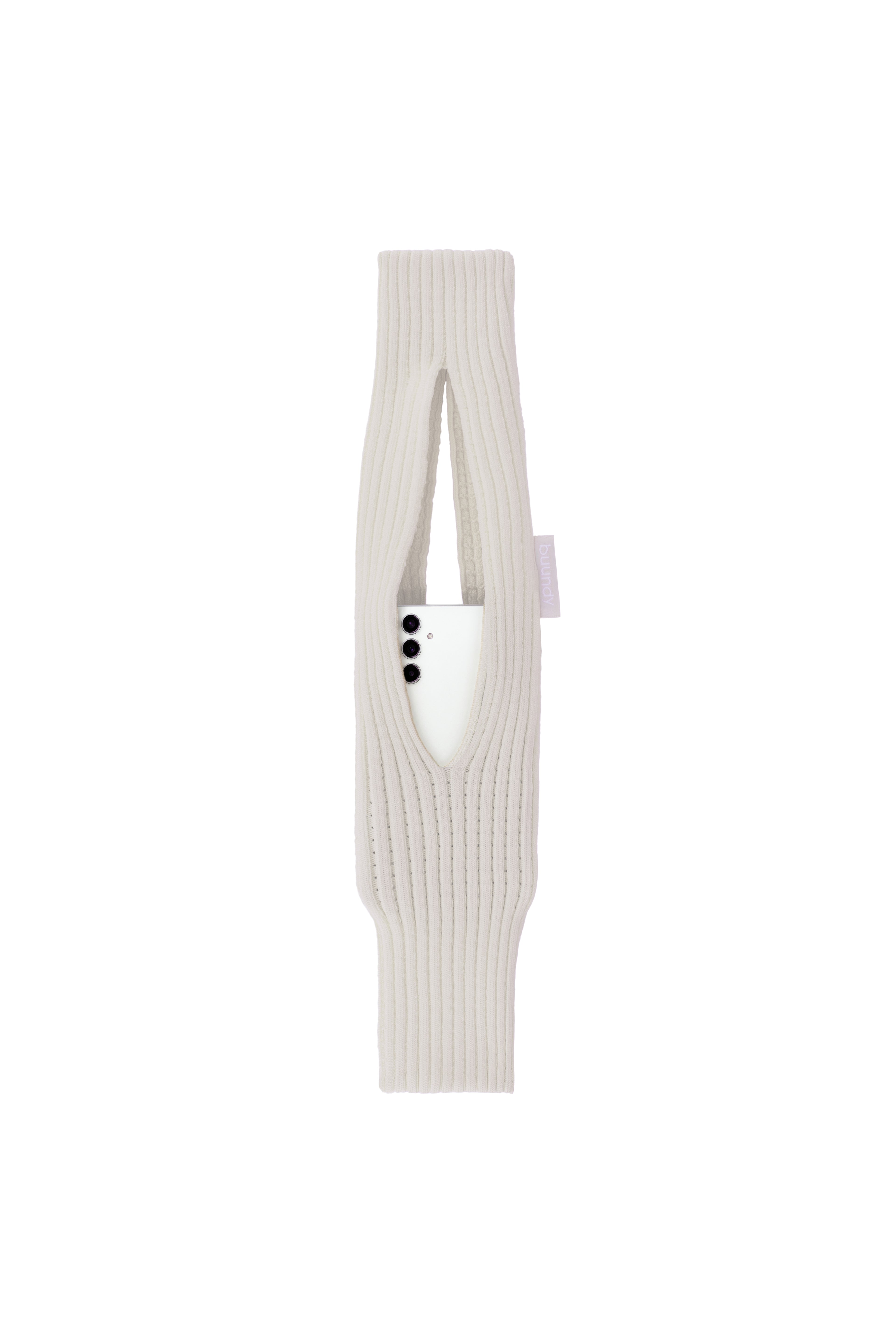 BUUNDY Universal 3D Knitted Phone Pocket | BEIGE SHORT