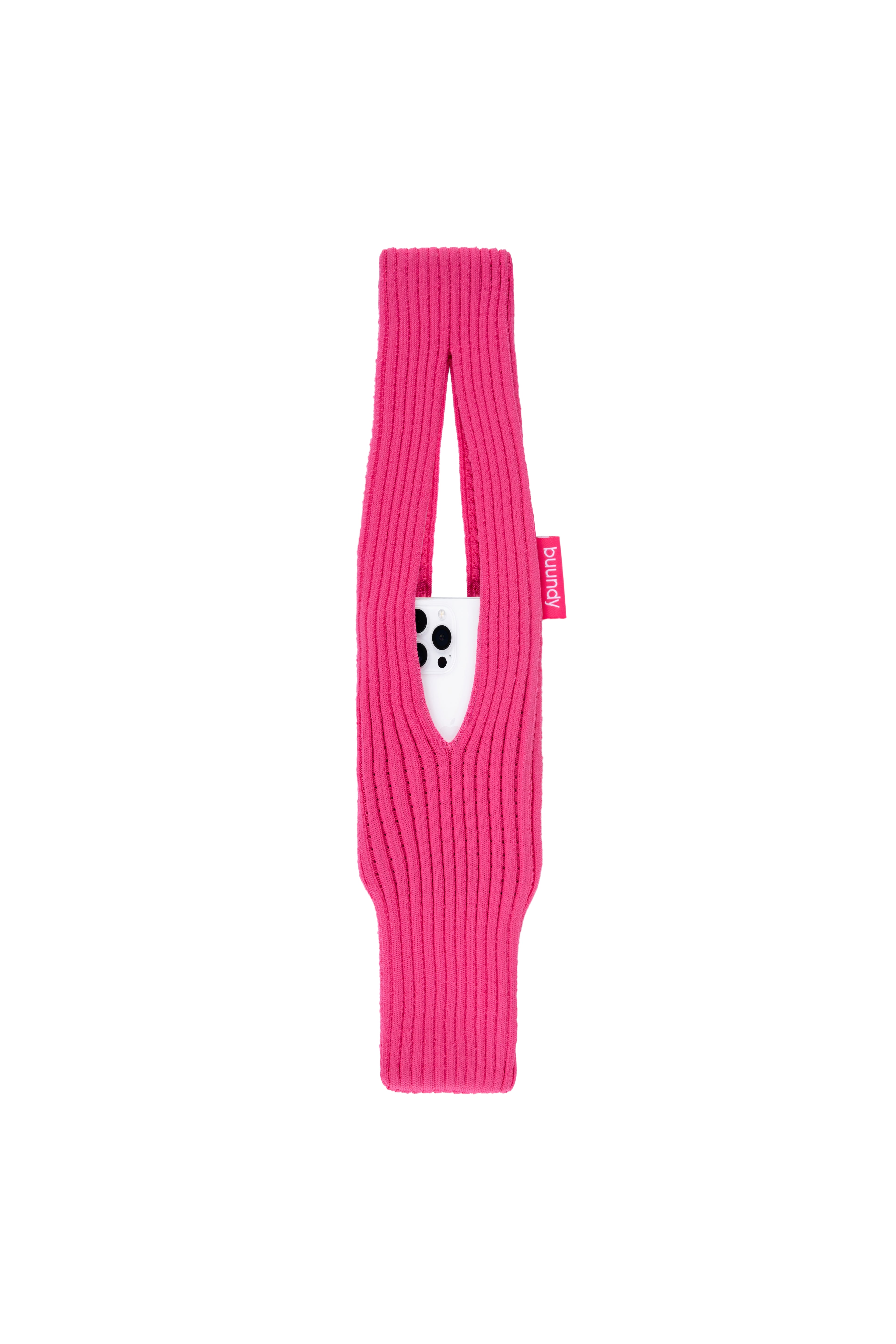 BUUNDY Universal 3D Knitted Phone Pocket | PINK SHORT