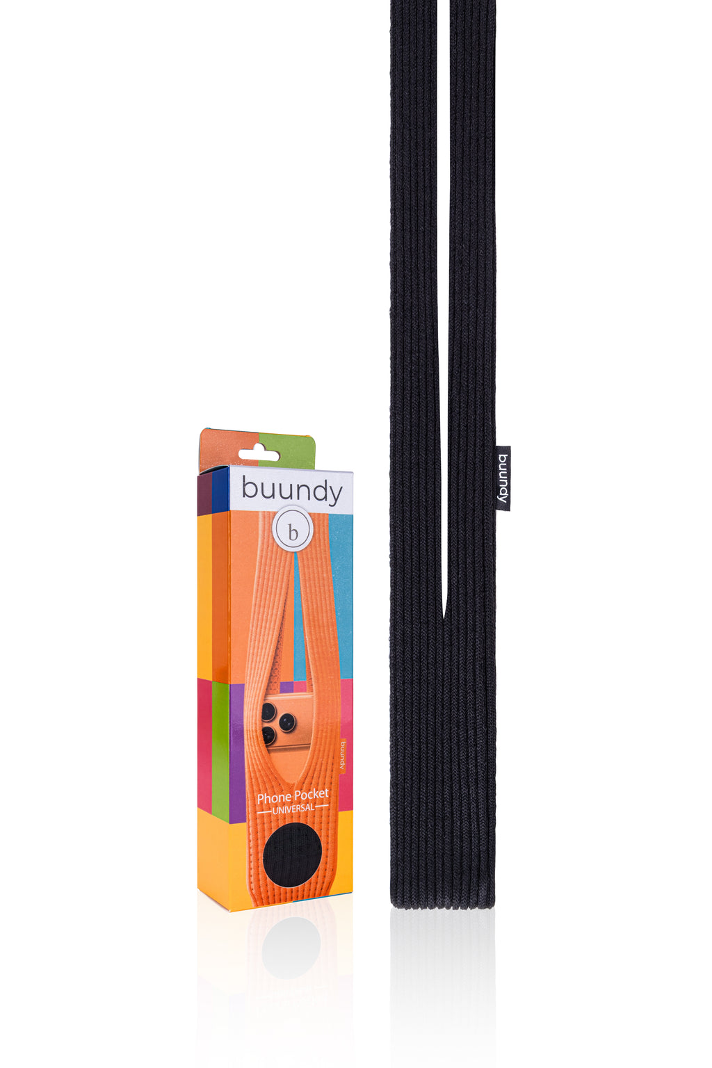 BUUNDY Universal 3D Knitted Phone Pocket | BLACK (LONG)