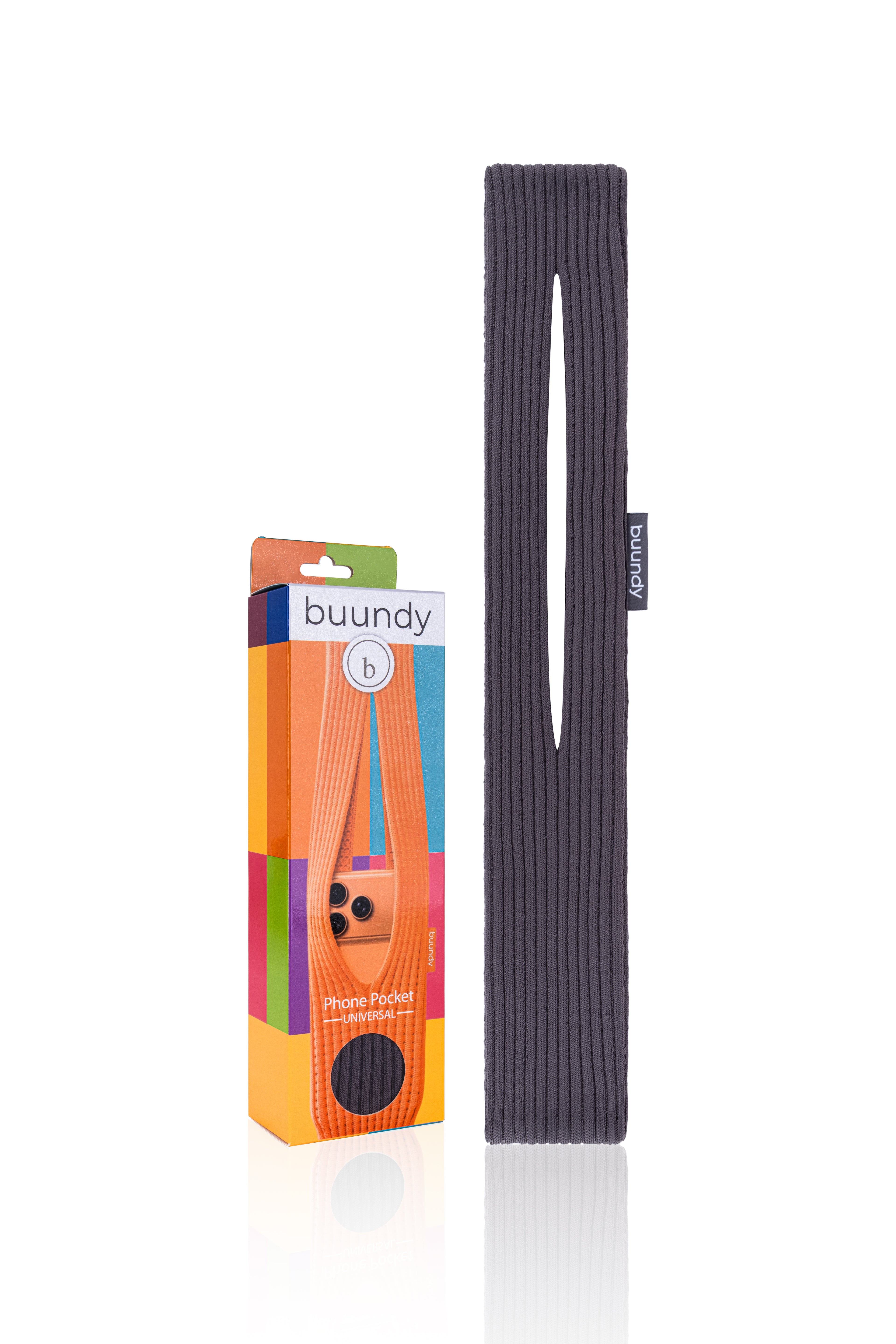 BUUNDY Universal 3D Knitted Phone Pocket | Anthracite SHORT