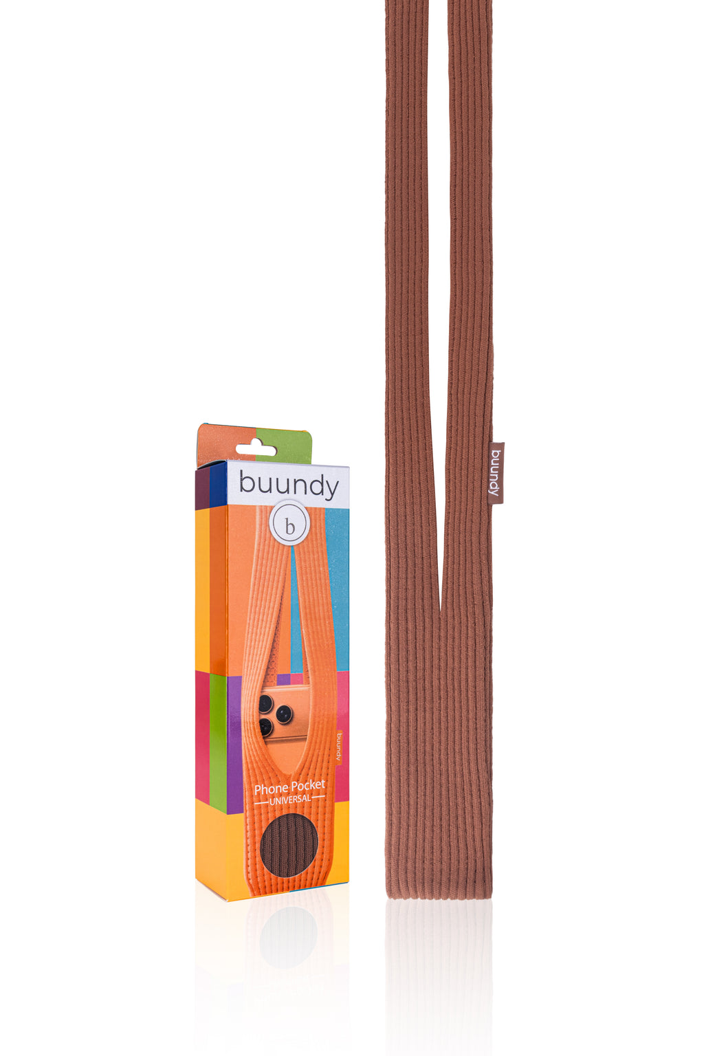 BUUNDY Universal 3D Knitted Phone Pocket | CINNAMON (LONG)