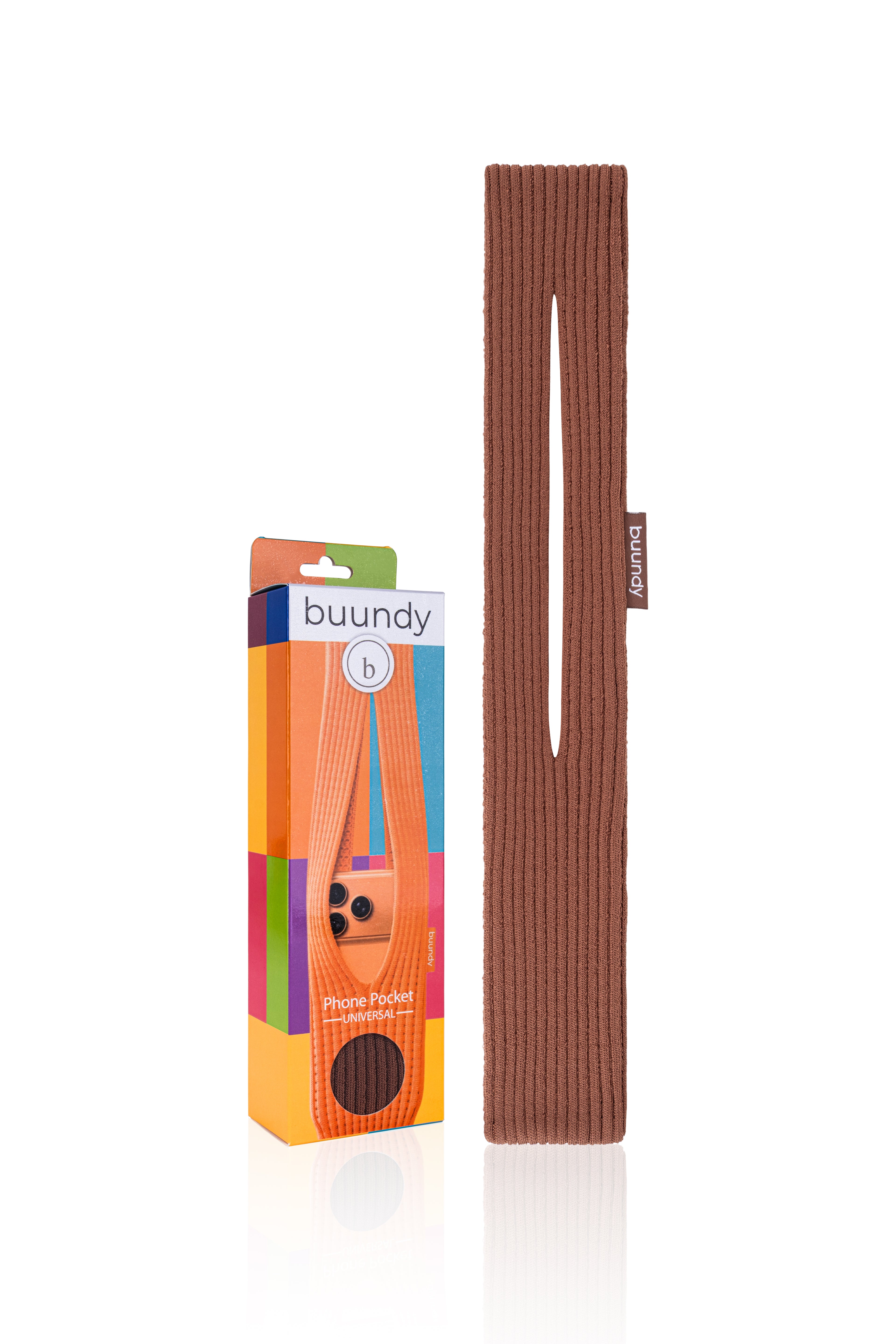 BUUNDY Universal 3D Knitted Phone Pocket | CINNAMON SHORT