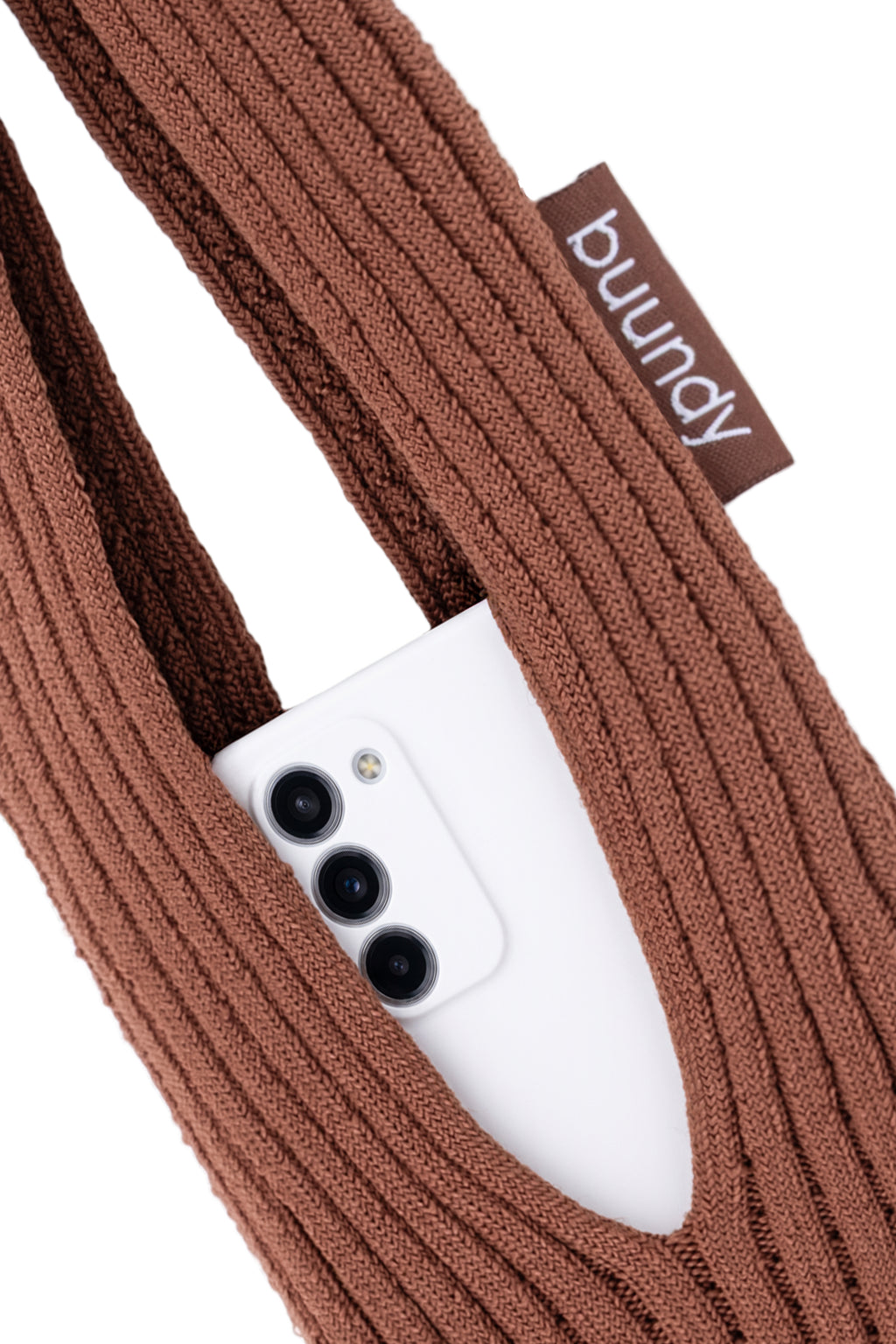 BUUNDY Universal 3D Knitted Phone Pocket | CINNAMON SHORT