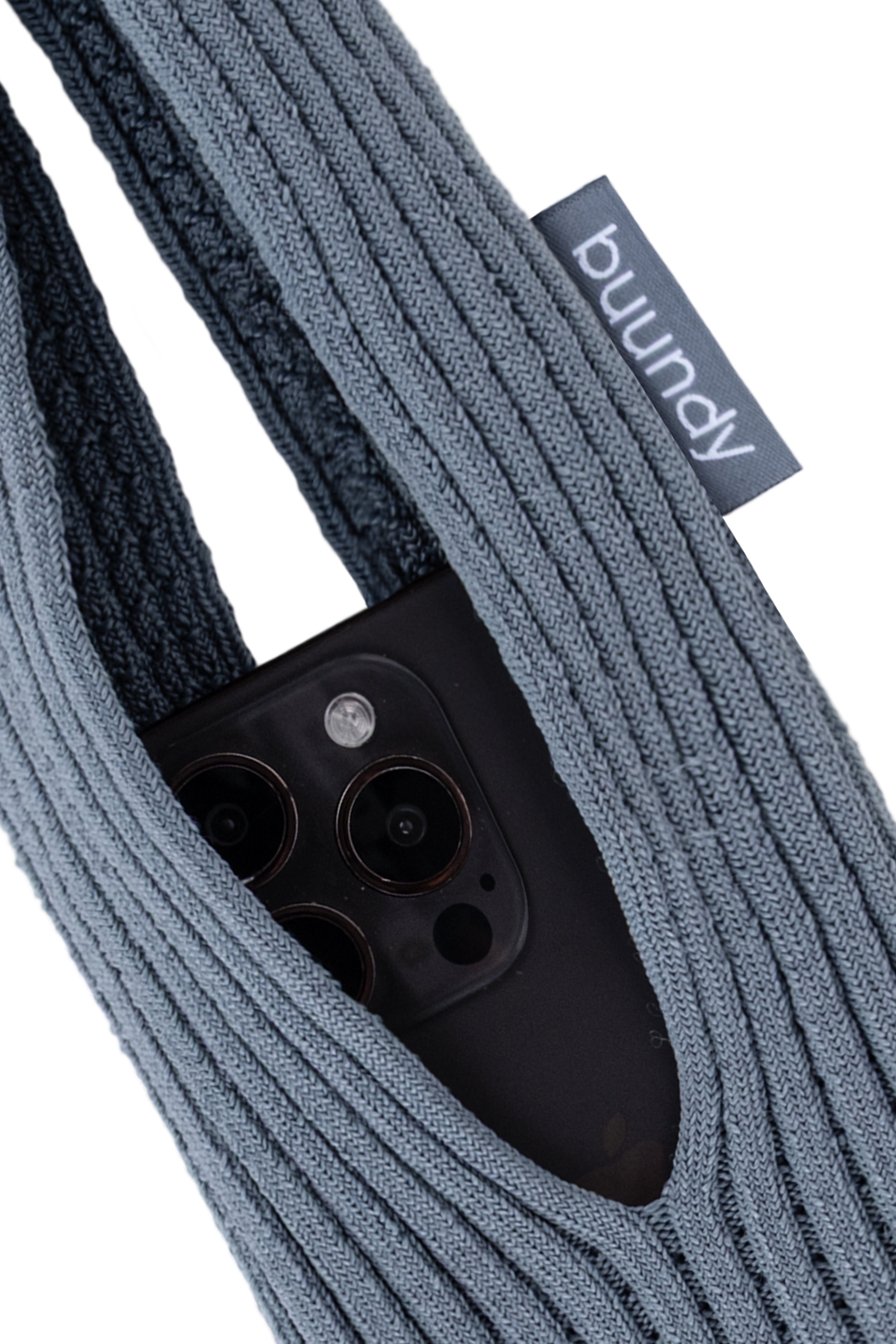 BUUNDY Universal 3D Knitted Phone Pocket | Gray SHORT