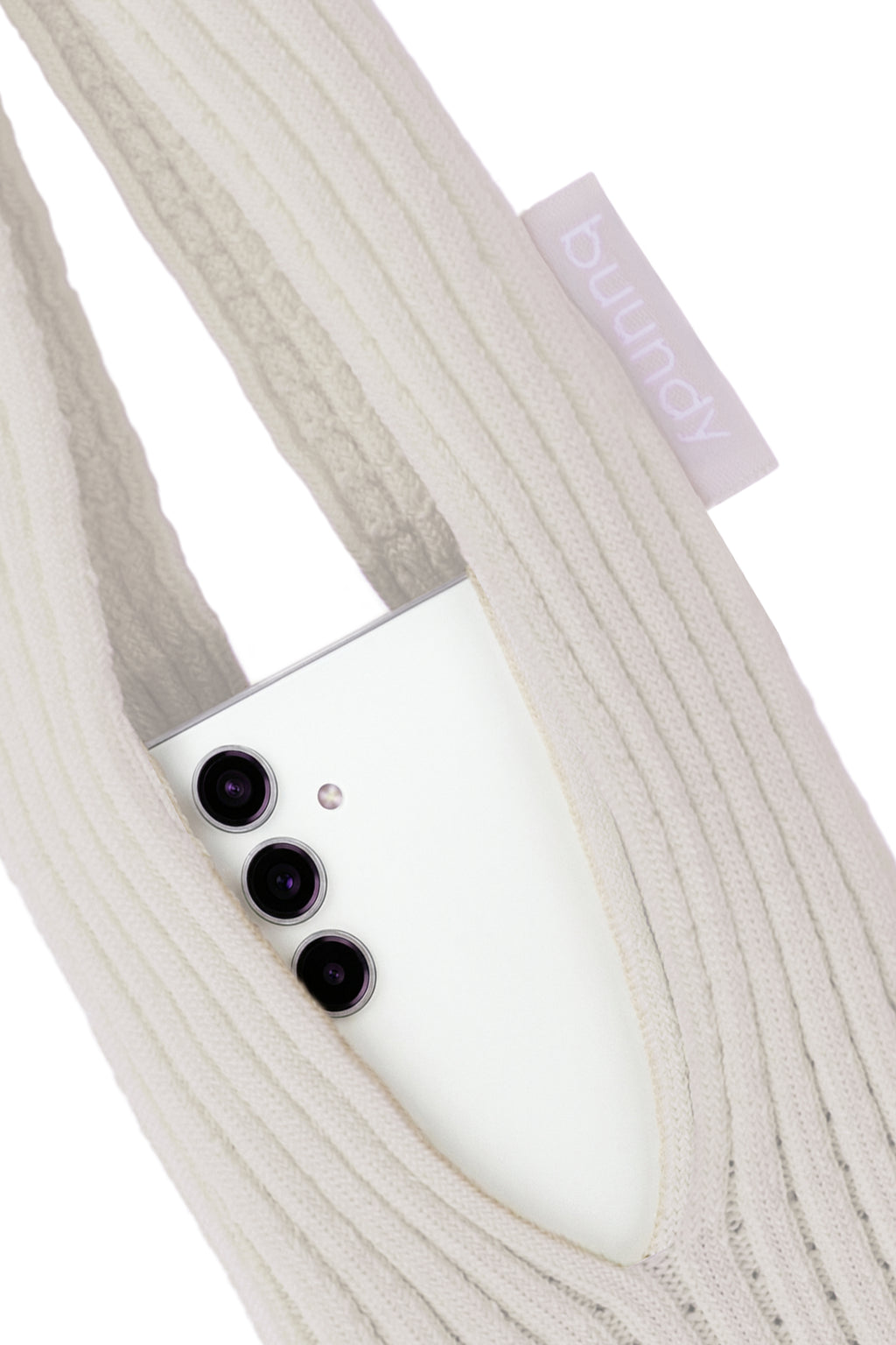 BUUNDY Universal 3D Knitted Phone Pocket | BEIGE (LONG)