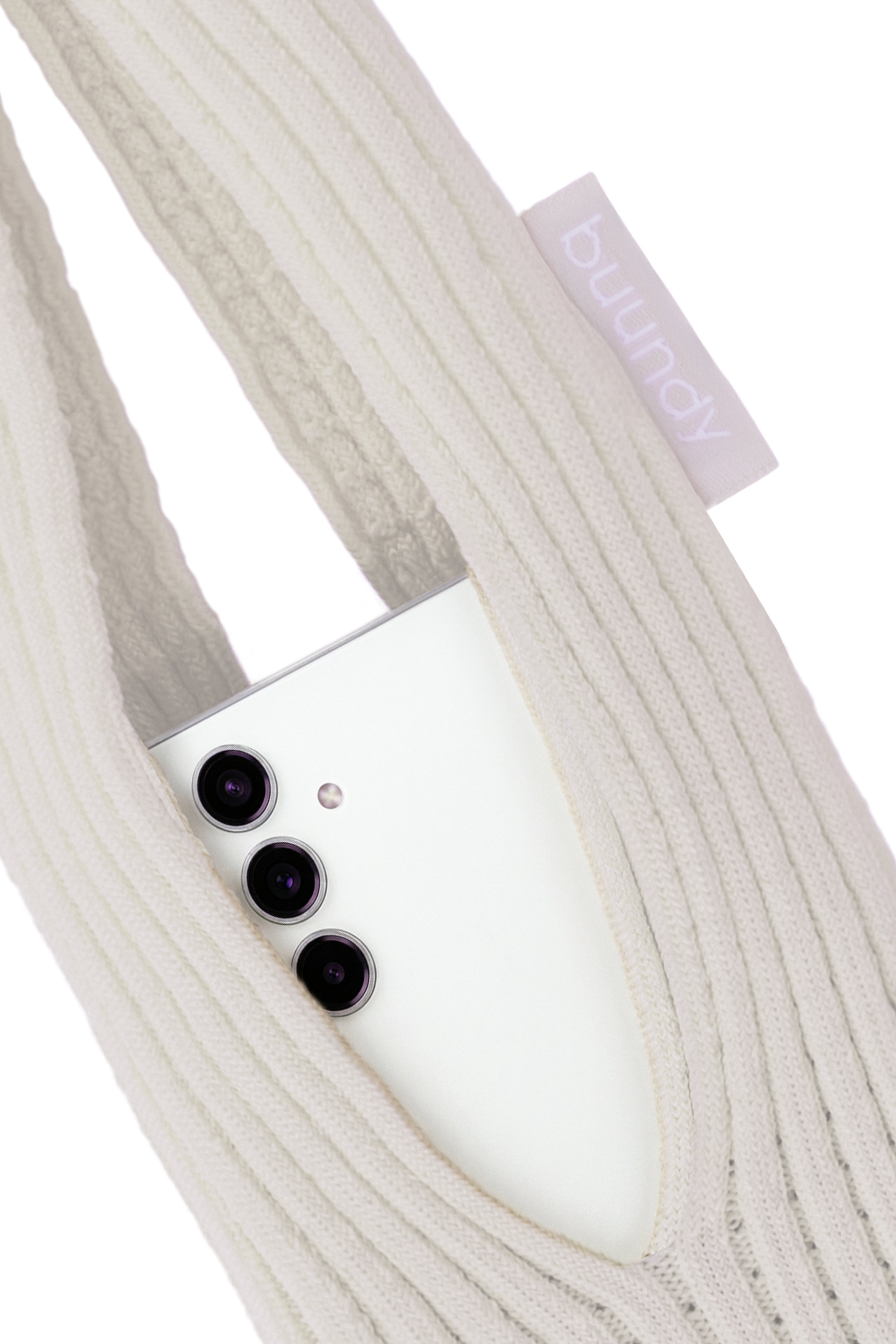 BUUNDY Universal 3D Knitted Phone Pocket | BEIGE SHORT