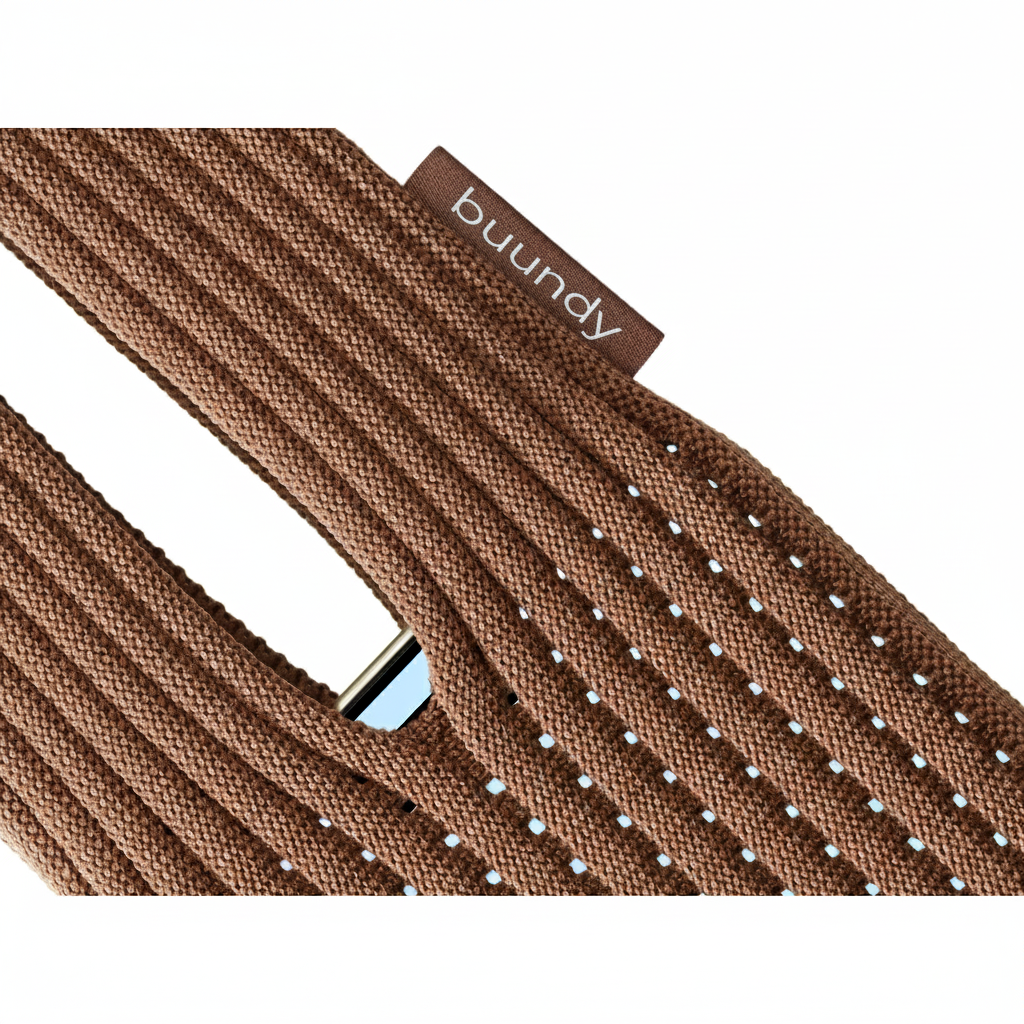 Phone Pocket BROWN SHORT - BUUNDY Universal Knitted Phone Pocket