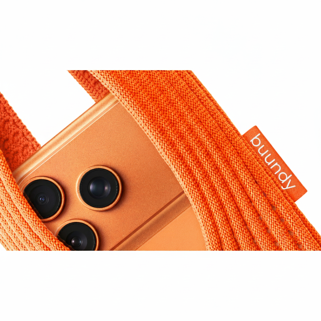 Phone Pocket ORANGE SHORT - BUUNDY Universal Knitted Phone Pocket