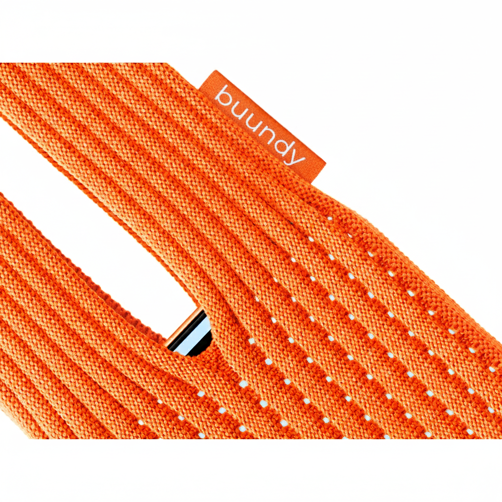 Phone Pocket ORANGE SHORT - BUUNDY Universal Knitted Phone Pocket